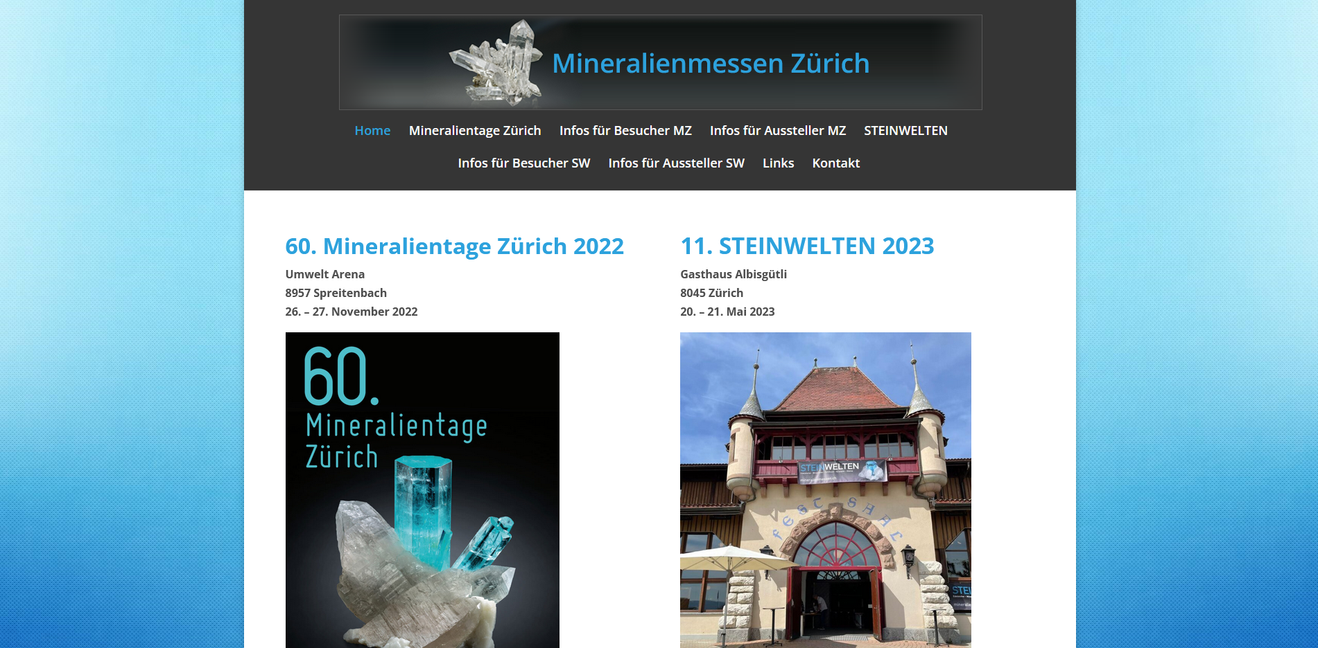 Mineralienmessen Zürich